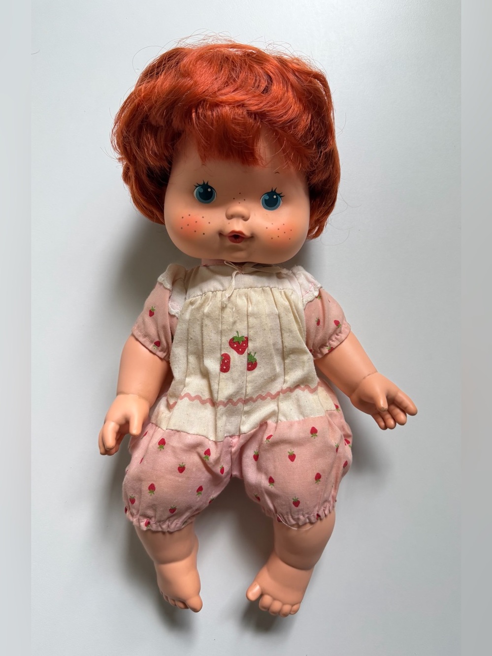 Vintage 1982 Strawberry Shortcake Blow Kiss Baby Doll 14” American Greetings